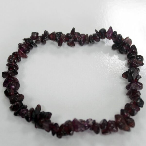 Bracelet Chipstone - Grenat Sanguin- Vendu par 1