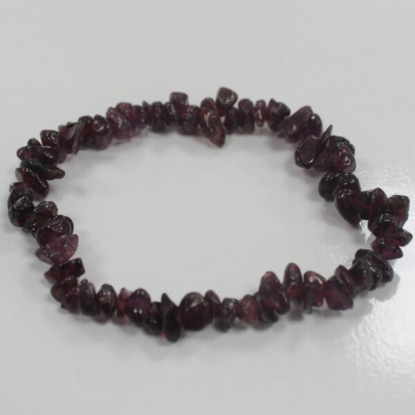 Bracelet Chipstone - Grenat Sanguin- Vendu par 1 – Image 2