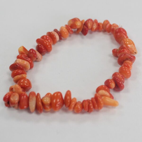 Bracelet Chipstone - Pierre de Coralite- Vendu par 1 – Image 2