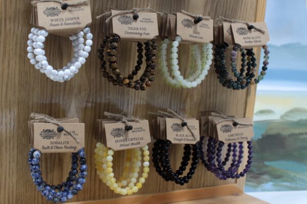 Bracelet Power - Jaspe Blanc- Vendu par 1 – Image 4