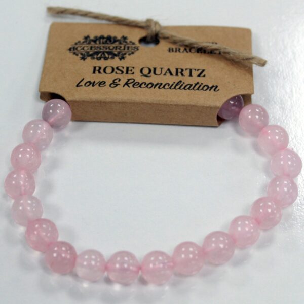Bracelet de Puissance - Quartz Rose- Vendu par 1