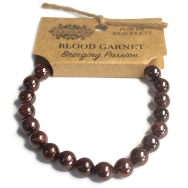 Bracelet de puissance - Grenat sanguin- Vendu par 1 – Image 2