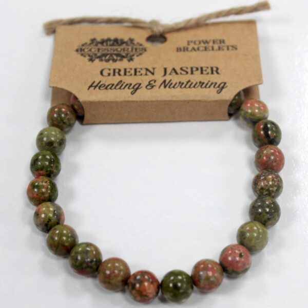 Bracelet Power - Jaspe Vert- Vendu par 1 – Image 2