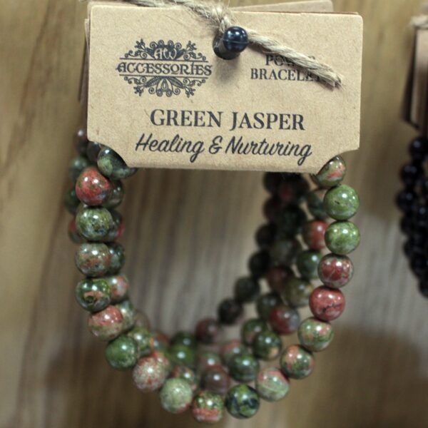 Bracelet Power - Jaspe Vert- Vendu par 1 – Image 4