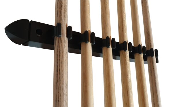 Set de billard John West - support mural + 4 queues de billard professionnelles + 2 queues de pont – Image 2