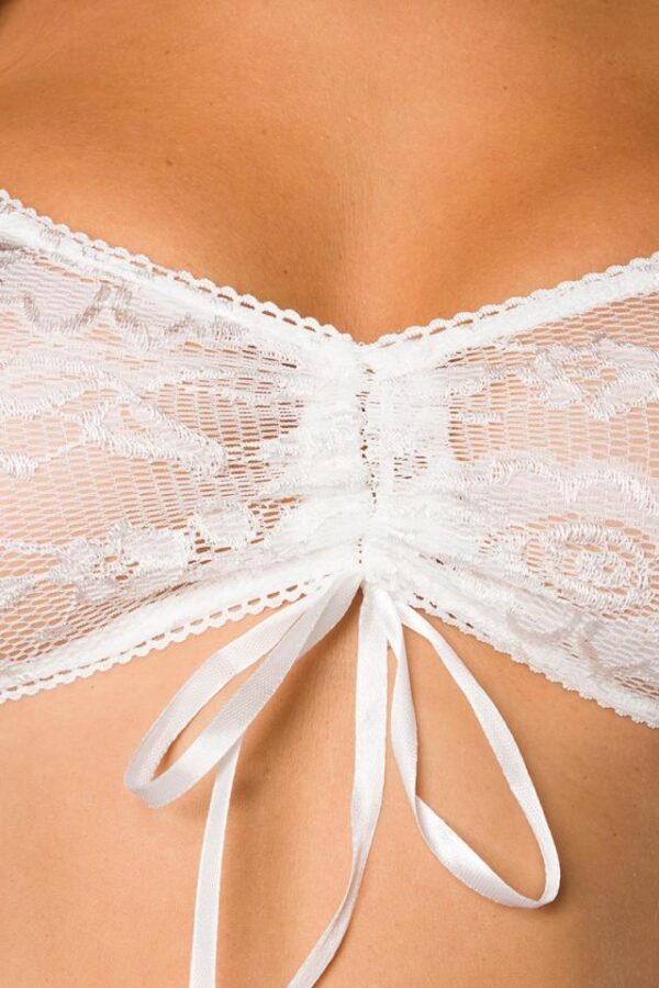Chemisier Dirndl - blanc - XS-Dirndline – Image 4