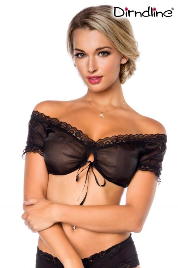 Chemisier Dirndl - noir - XL-Dirndline