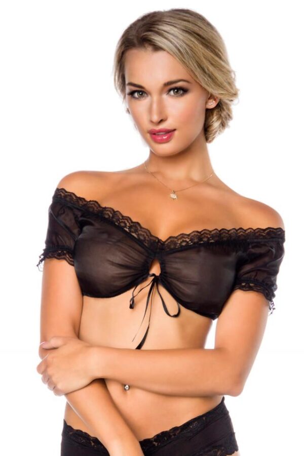 Chemisier Dirndl - noir - XL-Dirndline – Image 2