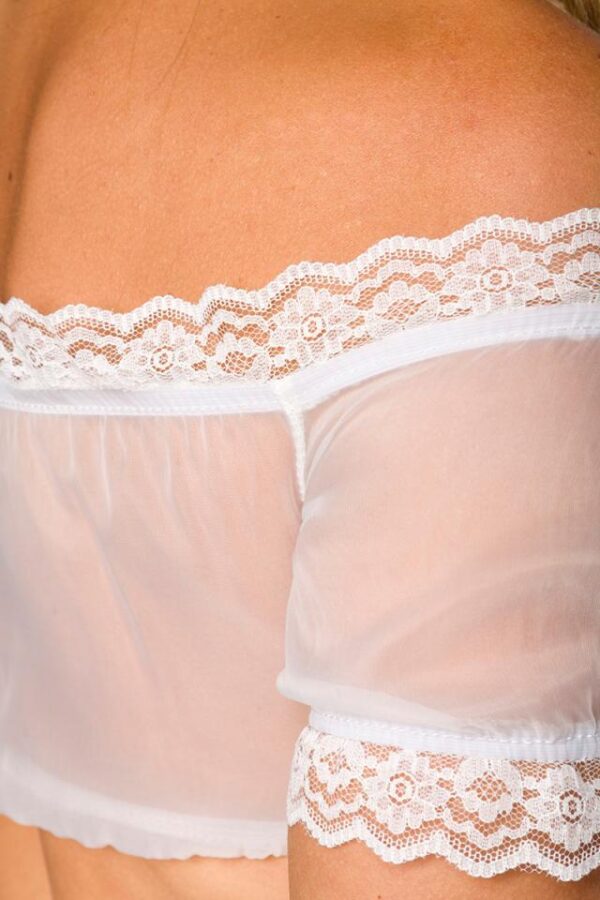 Chemisier Dirndl - blanc - XS-Dirndline – Image 4