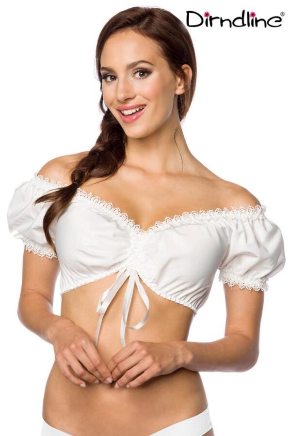 Blouse sans bretelles - blanc - S-Dirndline