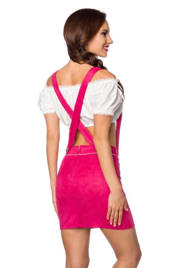 Minijupe avec broderie - rose - XS-Dirndline – Image 4