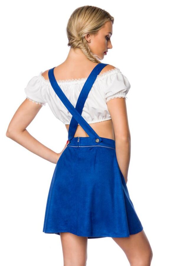 Jupe avec broderie - bleu - L-Dirndline – Image 4