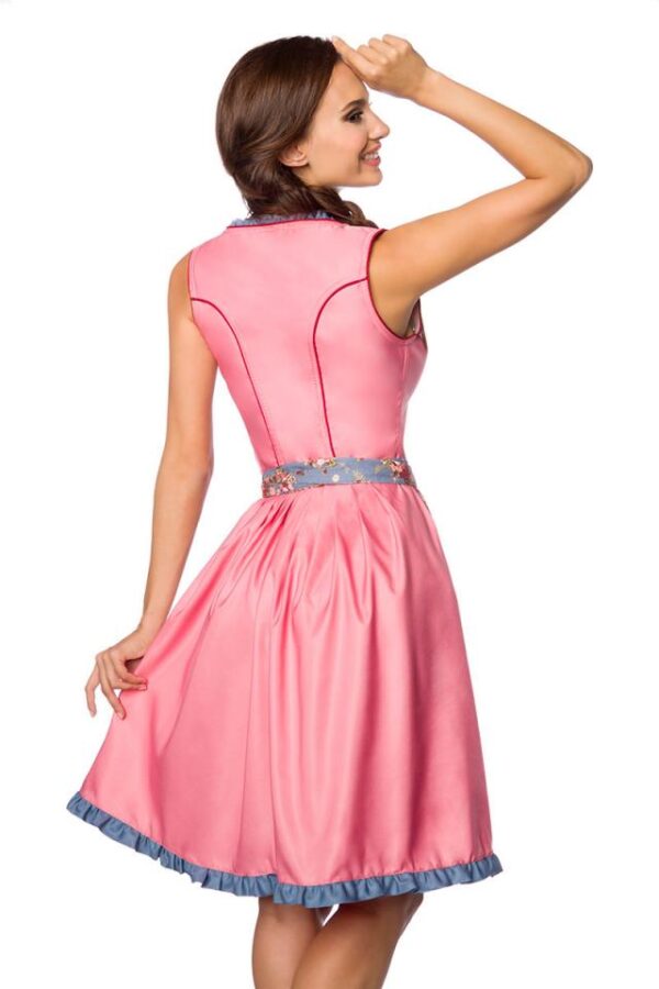 Dirndl romantique avec denim - rose/bleu - XS-Dirndline – Image 4
