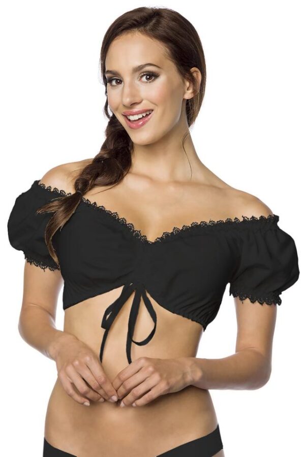 Blouse sans bretelles - noir - M-Dirndline – Image 2