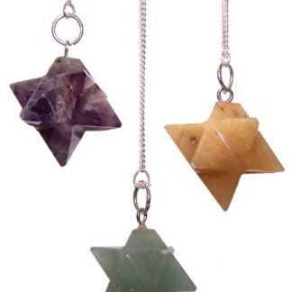 Pendule Merkaba (étoile) - (asst)- Vendu par 1