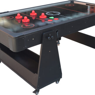 Charlsten Multi air hockey table / table de billard noir - 2-en-1 pliable