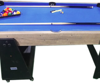 Table de hockey sur air Charlsten Multi / table de billard aspect bois - pliable 2 en 1