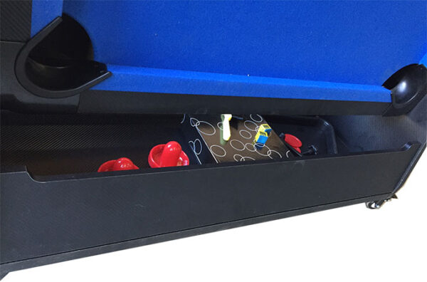 Table de hockey sur air Charlsten Multi / table de billard aspect bois - pliable 2 en 1 – Image 4