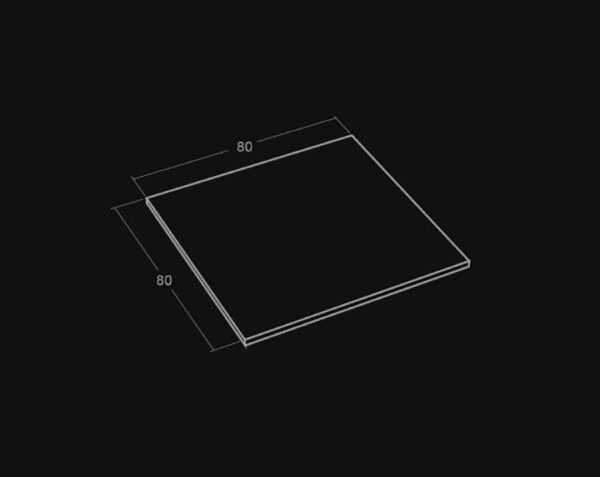 Plateau de table en pierre Carré - 80 x 80 x 3 - Ampilly Tigré Vieilli - COMPTOIR DES PIERRES – Image 3