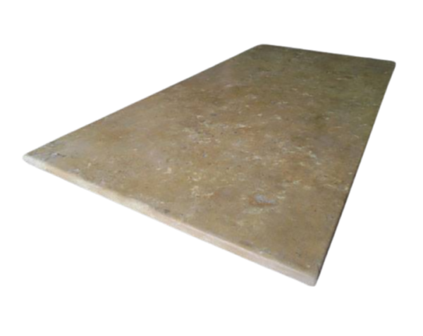 Plateau de table rectangle - 100 x 200 x 3 - Charmot Clair Adouci - COMPTOIR DES PIERRES