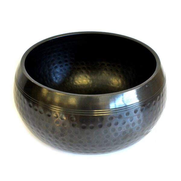 Grand Bol Battu Noir - 18cm- Vendu par 1
