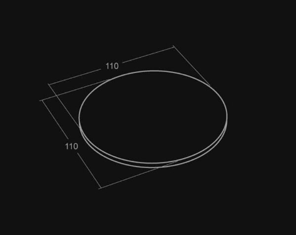 Plateau de table rond - 110 x 110 x 3 - Comblanchien Clair Adouci - COMPTOIR DES PIERRES – Image 4