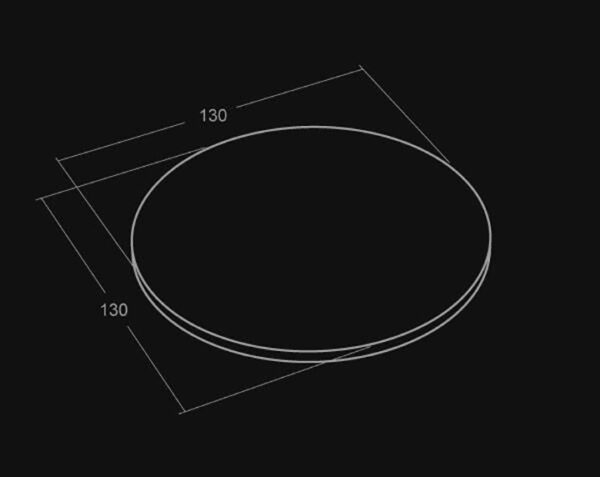 Plateau de table rond - 130 x 130 x 3 - Charmot Doré Adouci - COMPTOIR DES PIERRES – Image 4