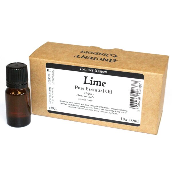 Étiquette sans marque d'huile essentielle de citron vert de 10 ml- Vendu par 1