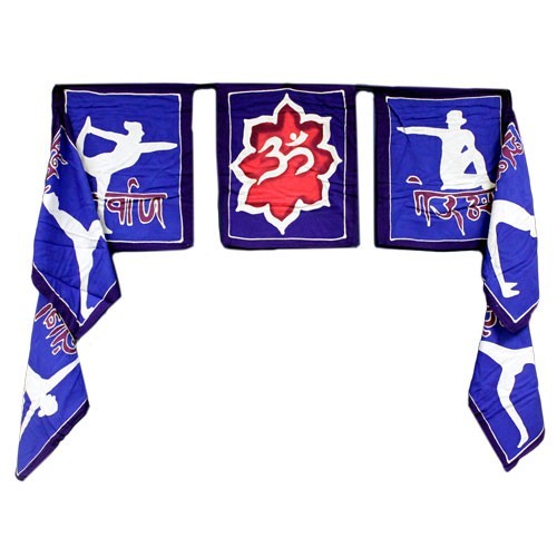 Sept drapeaux - Mouvements de yoga 7x (32x23cm)- Vendu par 1