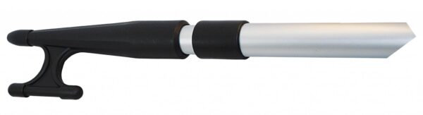 Gaffe télescopique Nautilo en tube d'aluminium avec embout en plastique 120-213 cm – Image 2