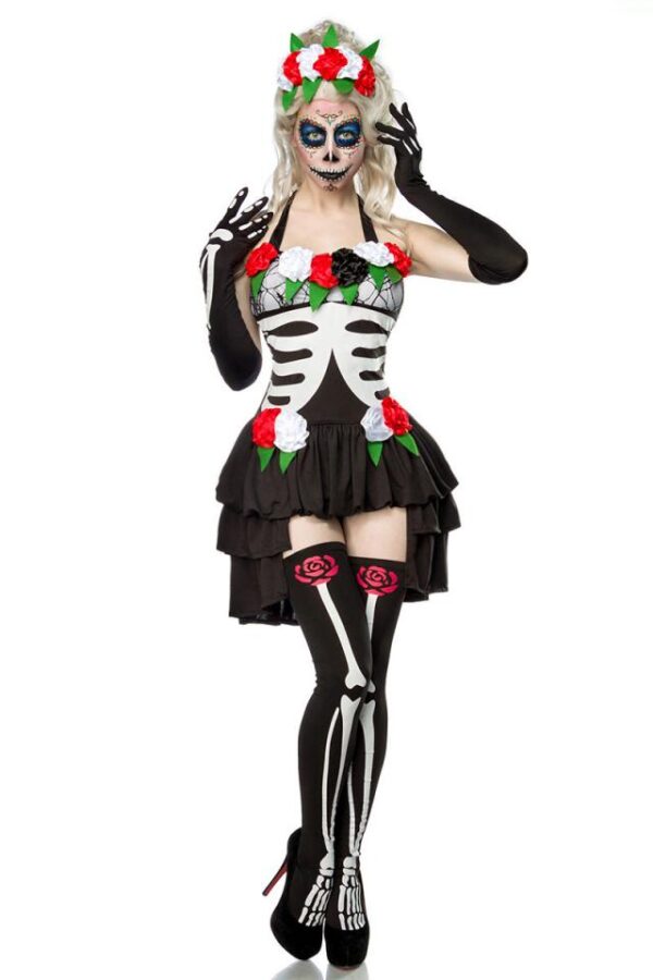 Squelette Mexicain - noir/blanc - XS-Mask Paradise – Image 2