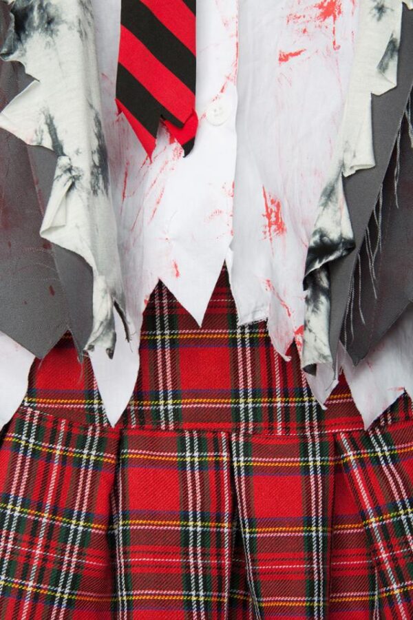 Zombie Schoolgirl - gris/rouge/blanc - SM-Mask Paradise – Image 4
