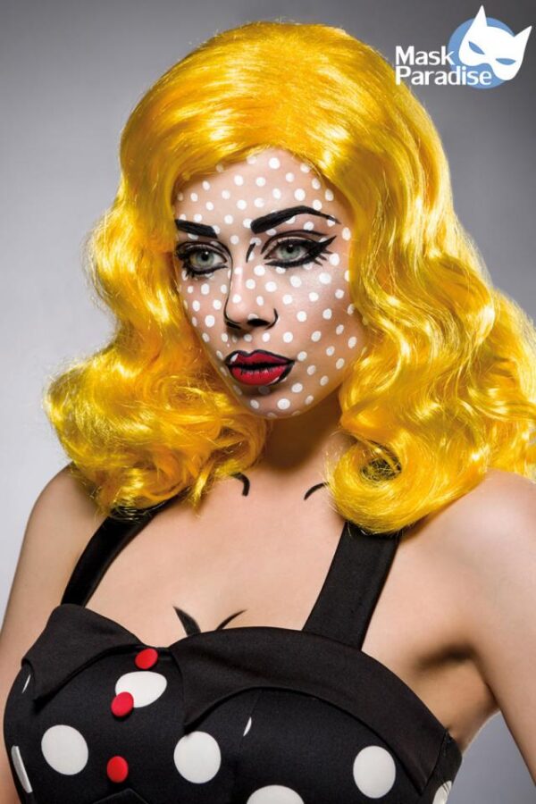 Perruque Pop Art - jaune - OS-Mask Paradise – Image 3