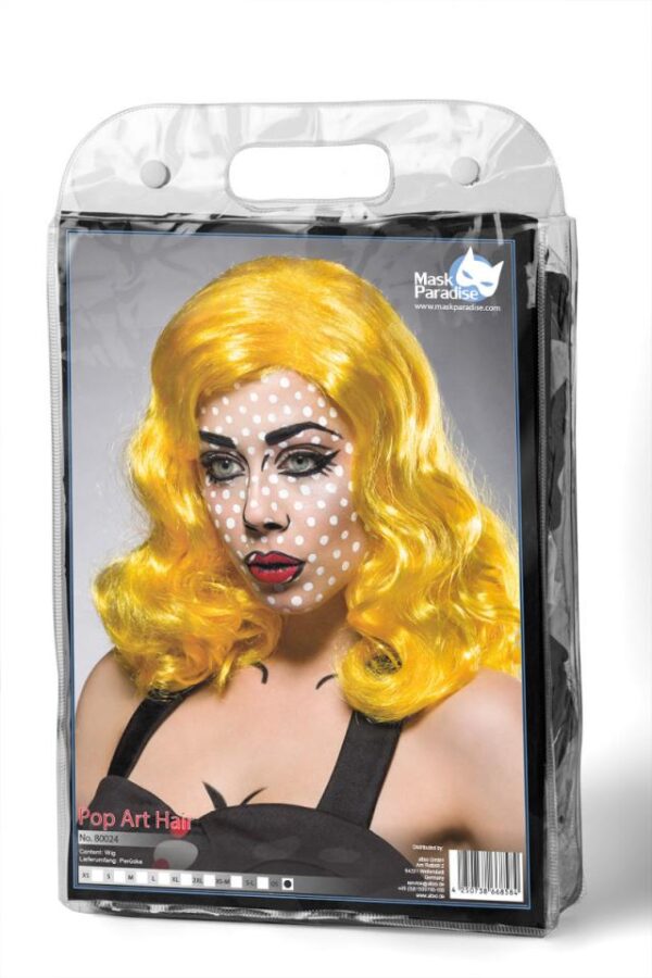 Perruque Pop Art - jaune - OS-Mask Paradise – Image 4