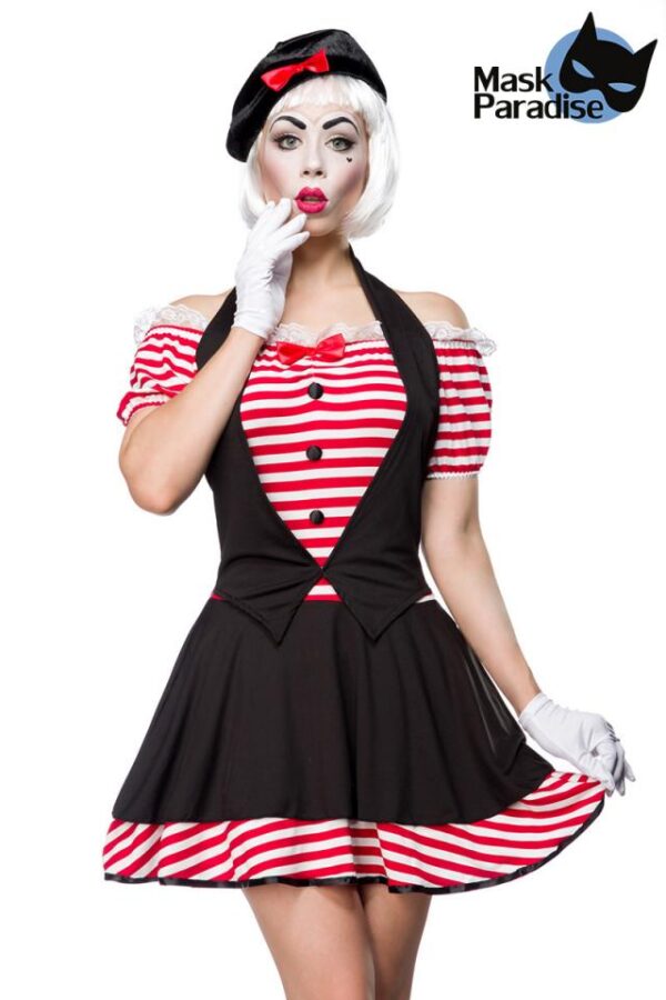 Sexy Mime - noir/rouge/blanc - SL-Mask Paradise
