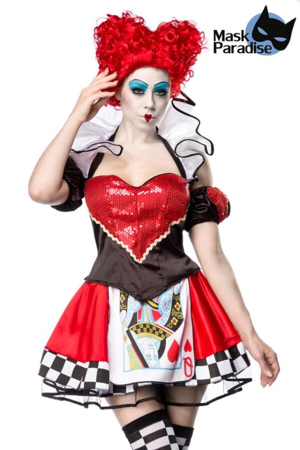 Queen in Red - noir/rouge/blanc - XS-Mask Paradise