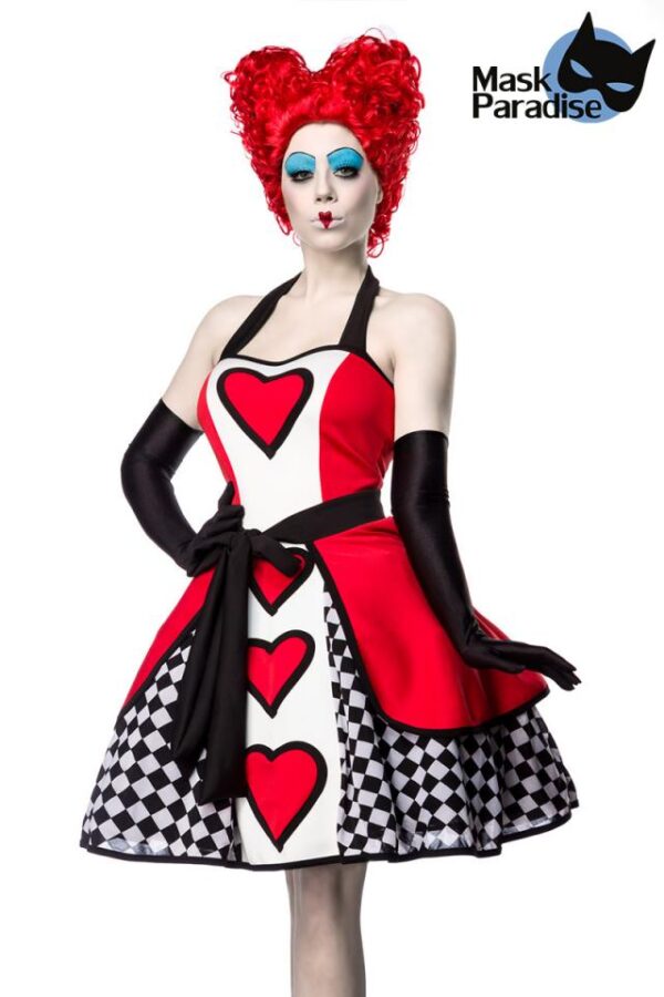 Reine de Coeur - rouge/noir/blanc - 2XL-