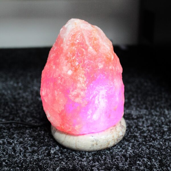 Lampe au sel naturel USB de qualité - 11,5 cm (lumière multicolore)- Vendu par 1 – Image 3