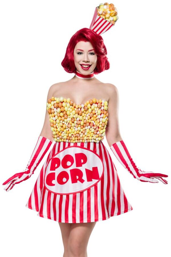 Popcorn Girl - rouge/blanc - L-Mask Paradise – Image 2
