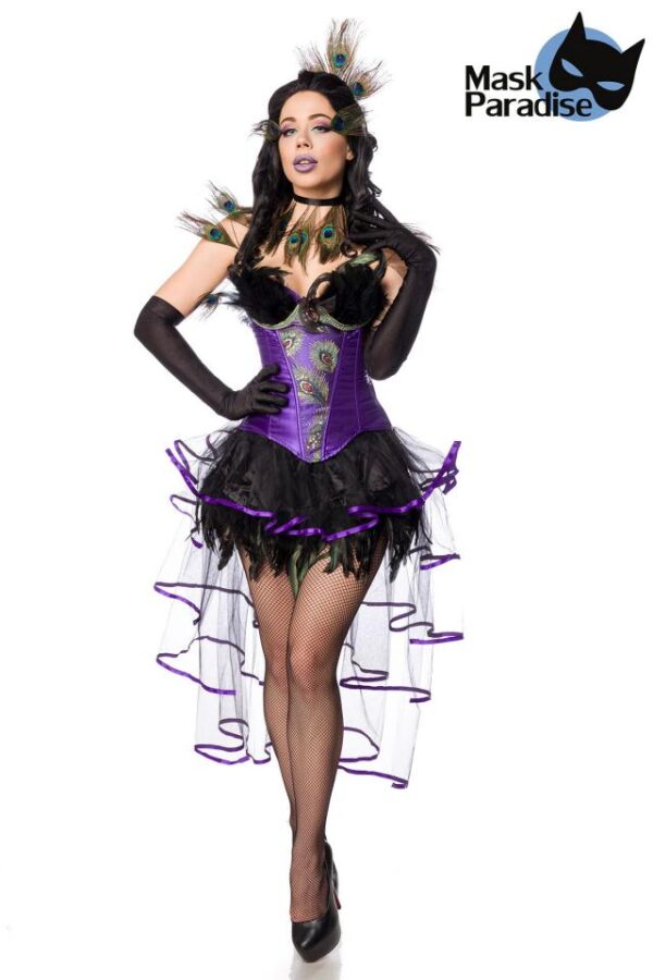 Peacock Girl - noir/violet - S-Mask Paradise