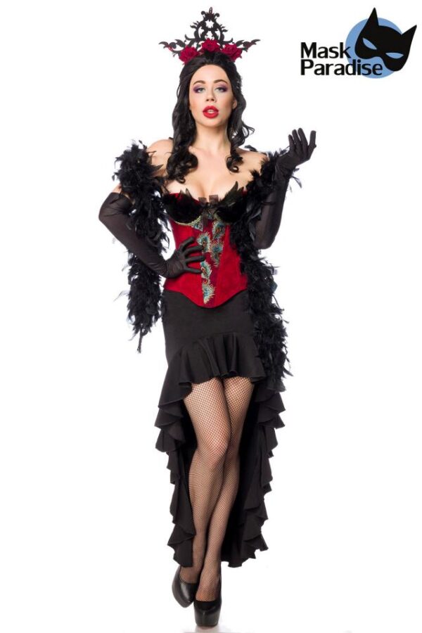 Burlesque Queen - noir/rouge - M-Mask Paradise
