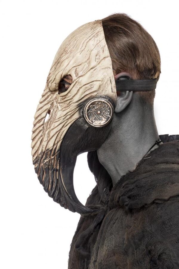 Masque de médecin de la peste - beige/noir - OS-Mask Paradise – Image 4