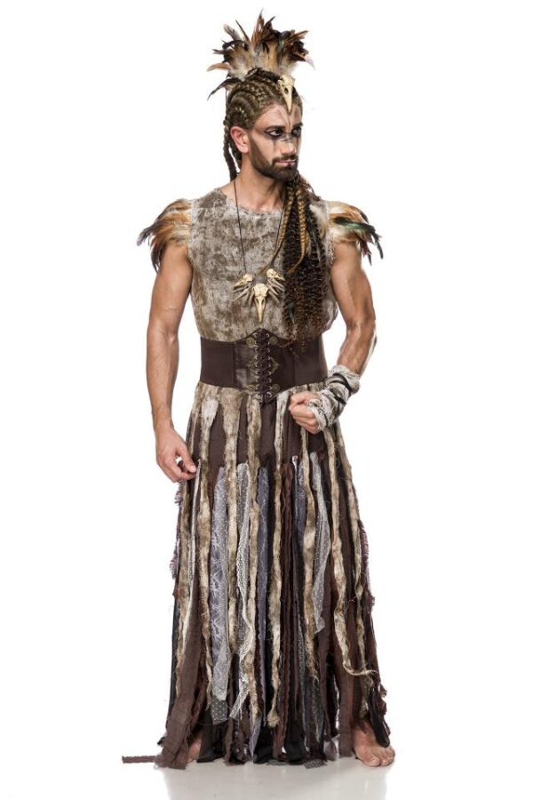 Apocalyptic Warrior Men (Komplettset) - marron/beige - S/M-Mask Paradise – Image 2