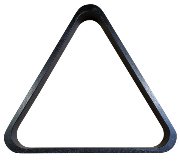 John West Triangle pour boules de billard de 57 mm en bois noir – Image 2