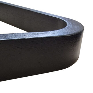 John West Triangle pour boules de billard de 57 mm en bois noir