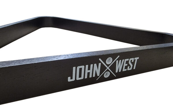 John West Triangle pour boules de billard de 57 mm en bois noir – Image 3