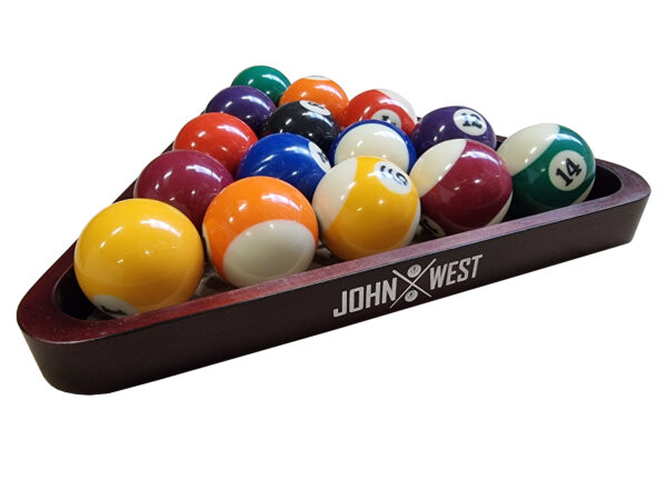 Triangle John West pour boules de billard 57 mm bois acajou – Image 5