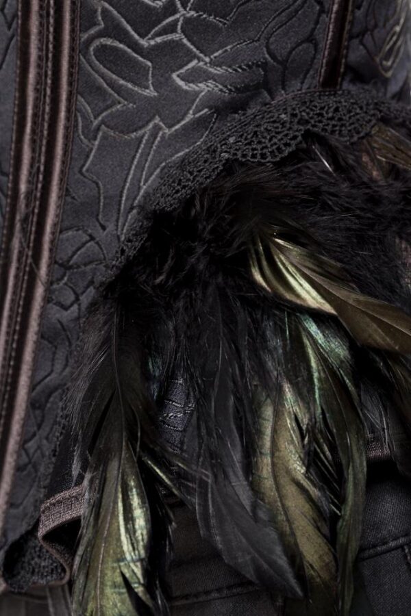 corsage à plumes - noir - S-Ocultica – Image 3