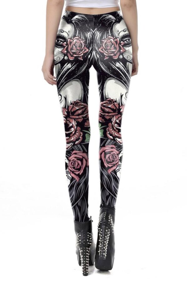 Legging Día de Muertos - noir - XL-Ocultica – Image 4