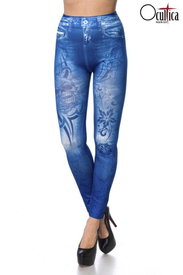 legging look denim - bleu - OS-Ocultica